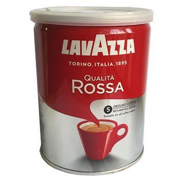 Молотый Итальянский Кофе Lavazza Qualita Rossa в железной банке 250г, смесь арабика робуста 394038065 фото