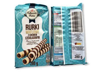 Трубочки вафельные с шоколадным кремом Rurki Waflowe, 280 г, Польша 1280146746 фото