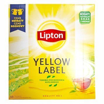 Чай черный без добавок в пакетиках Lipton 88 пакетов (176г) Польша 2101800271 фото