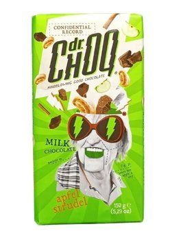 Шоколад бельгийский молочный Dr ChoQ Apfel Strudel 150г 2466755261 фото