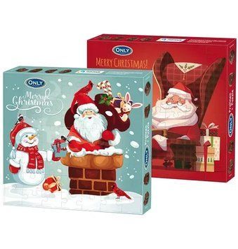 Шоколадные конфеты + пазл Only, 120 г, в ассортименте, Новогодний подарок, Польша 1307486811 фото