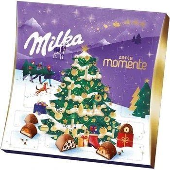 Адвент календарь шоколадный Новогодний Milka Momente 214г 2036532276 фото