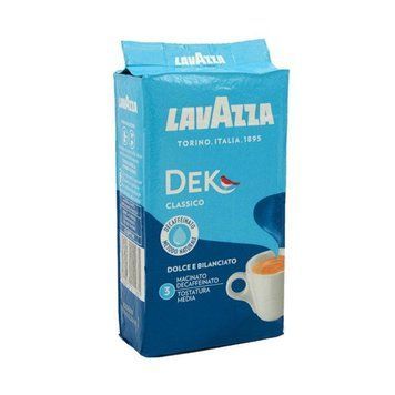 Итальянский кофе без кофеина молотый в вакуумной упаковке Lavazza Dec Classico, 250г, купаж арабики и робусты 400497249 фото