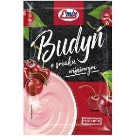 Пудинг с вишневым вкусом БЕЗ САХАРА в пакетике Budyn Emix, 40 г, Польша, быстрого приготовления 1437748039 фото