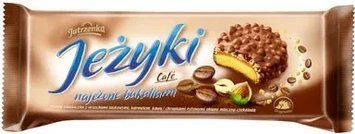 Печенье хрустящие в шоколаде с кофейной начинкой Jezyki Cafe Goplana, 140г 1936628089 фото