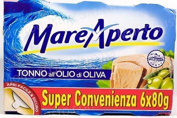 Тунець філе (консерва) цілісними шматками в оливковій олії Mare Aperto, 80 г, Італія 1573614928 фото