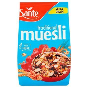 Сухие завтраки мюсли цельнозерновые Sante, 350г 1642972813 фото