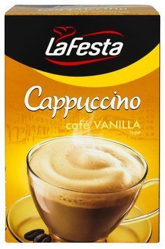 Капучино растворимый ванильный вкус в стиках La Festa Cafe Vanilla, 125г (10шт х12,5г), напиток кофейный 1674899413 фото