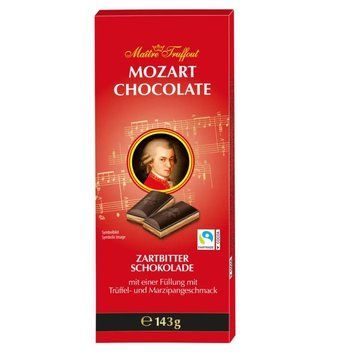 Шоколад темный (черный) с марципановой начинкой Mozart Chocolate, 143 г, Австрия 1733388726 фото