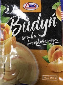 Пудинг БЕЗ САХАРА со вкусом персика в пакете Budyn Emix, 40 г, Польша, быстрого приготовления 1437749157 фото