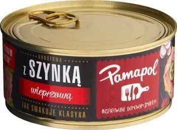 Мясная консерва ветчина (гуляш) Pamapol Szynka, 300 г (Польша), жестяная банка (тушонка) 2001861466 фото