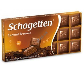 Шоколад молочный с карамелью Schogetten Caramel Brownie, 100 г, Германия 1124253751 фото