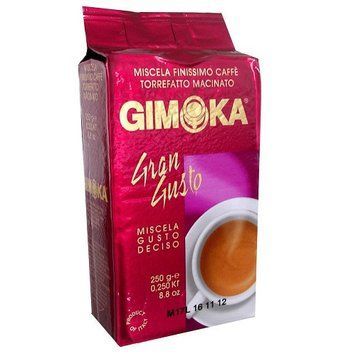 Кофе молотый Gimoka Gran Gusto (Джимока), смесь робусты и арабики, 250г, Италия 1499723073 фото