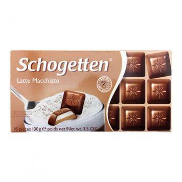 Шоколад молочный Schogetten Latte Macciato с молочно-кофейной начинкой, 100 г, Германия 1124258575 фото