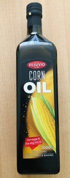 Масло кукурузное Vesuvio Corn Oil, 1л, стекло, Греция, для жарки и салатов 1536553605 фото