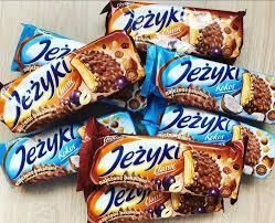 Печиво в шоколаді хрустке Jezyki kokos Goplana, 140 г, печиво їжачок 1281380703 фото
