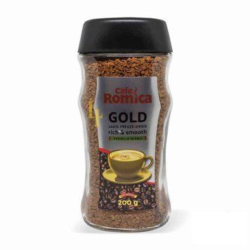Кава розчинна гранульована Romica GOLD, 200 г, Польща, у скляній банці, сублімований 1882964771 фото
