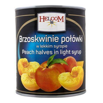 Персики консервовані в сиропі половинками в ж/б Helcom (Польща), 820г 1612789514 фото