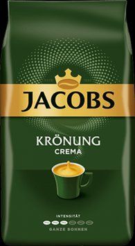 Кава в зернах Jacobs Kronung Crema, 1000 г, Голландія, середнього обсмажування 1555711296 фото