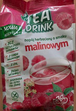 Чай гранулированный с ароматом малины, растворимый Tea Drink 300 г, Польша, с витамином С 1694054179 фото