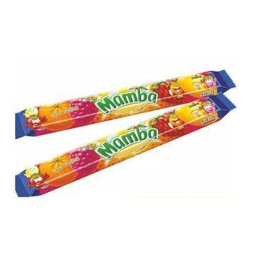 Конфеты жевательные фруктовое ассорти Mamba, 106г (4шт по 26,5г), Германия, жвачка, 1678198941 фото