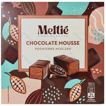 Конфеты суфле с шоколадным вкусом Meltie, 380г (птичье молоко) 2390570286 фото